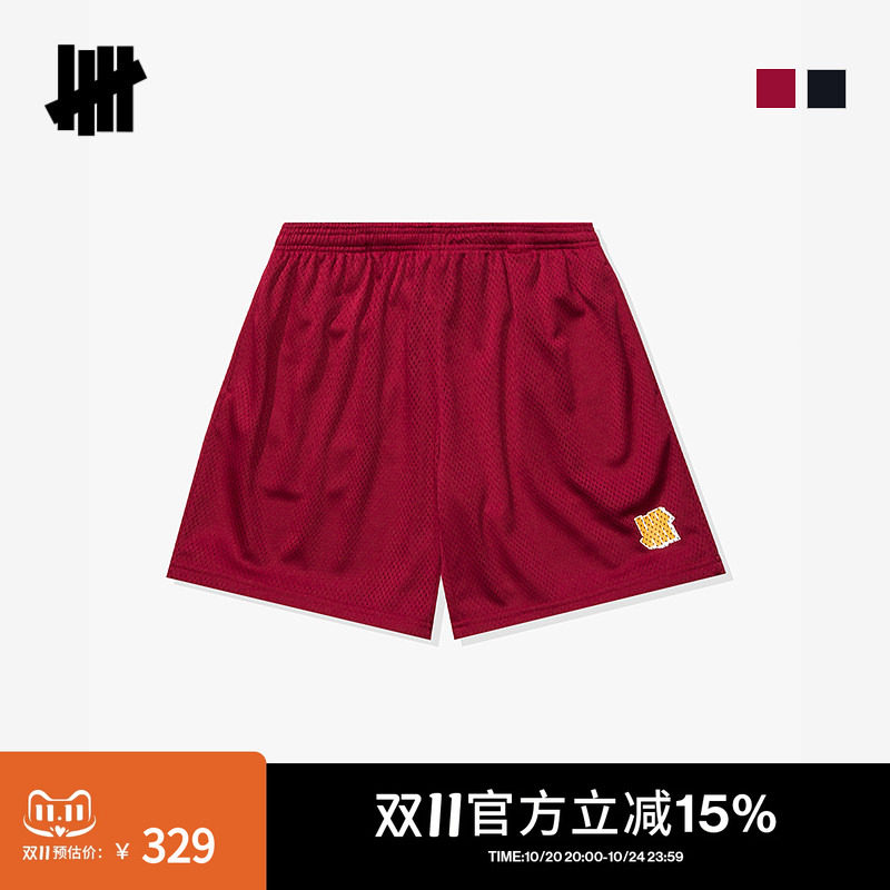 UNDEFEATED五条杠官方夏季时尚潮流美式男女同款ICON运动短裤