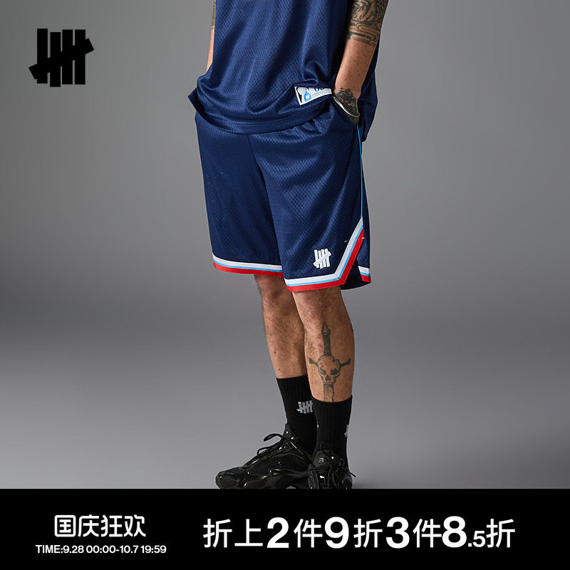 UNDEFEATED五条杠官方夏季新品篮球短裤图片