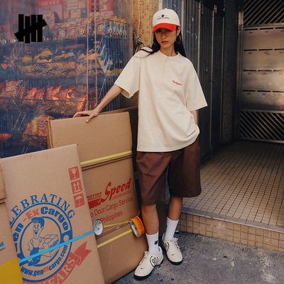 五条杠美式亨利领休闲短袖T恤