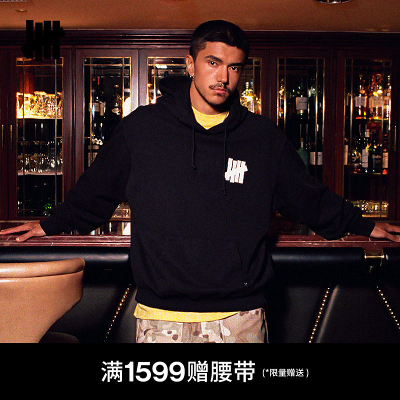 UNDEFEATED五条杠水洗连帽卫衣(毛圈)重磅26年秋冬新品