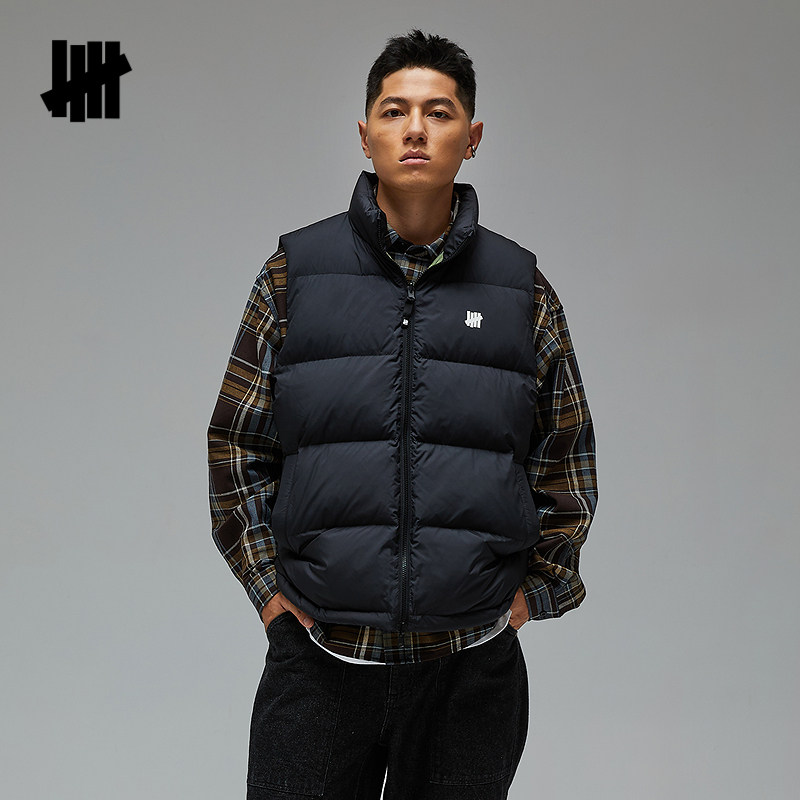 UNDEFEATED五条杠官方冬季新品时尚潮流美式休闲密可柔双面穿马甲,男装,羽绒马甲,淘宝优惠券,粉丝福利购,淘宝优惠卷