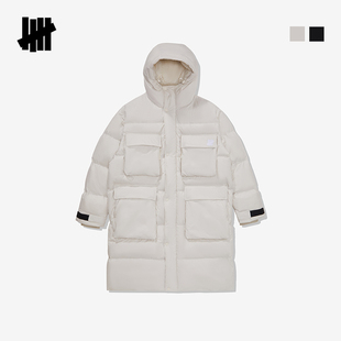 UNDEFEATED五条杠官方冬季新品户外派克风格长款羽绒服