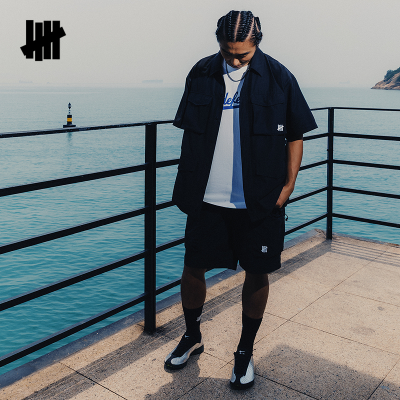 UNDEFEATED五条杠官方夏季新品工装短袖衬衫