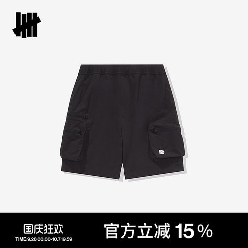UNDEFEATED口袋设计LOGO短裤