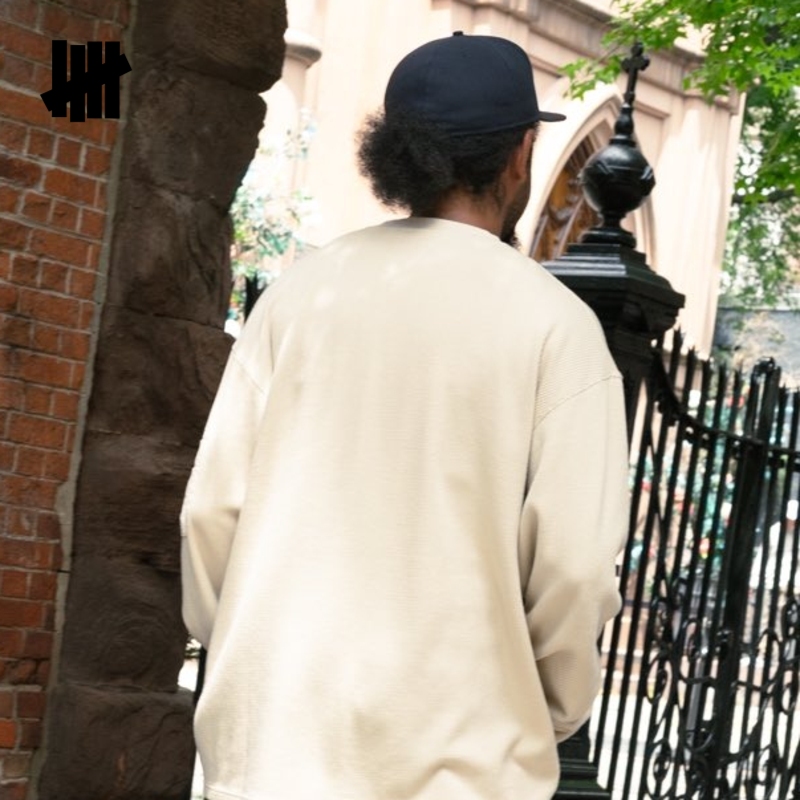 UNDEFEATED美式潮流华夫格卫衣