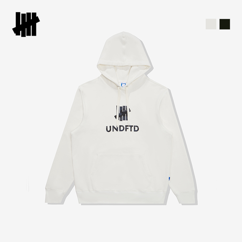 UNDEFEATED五条杠官方秋季新品迷彩LOGO设计连帽卫衣
