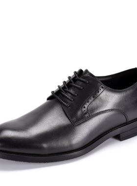 Cole Haan/歌涵男士真皮经典黑色系带舒适透气商务皮鞋男鞋C34602