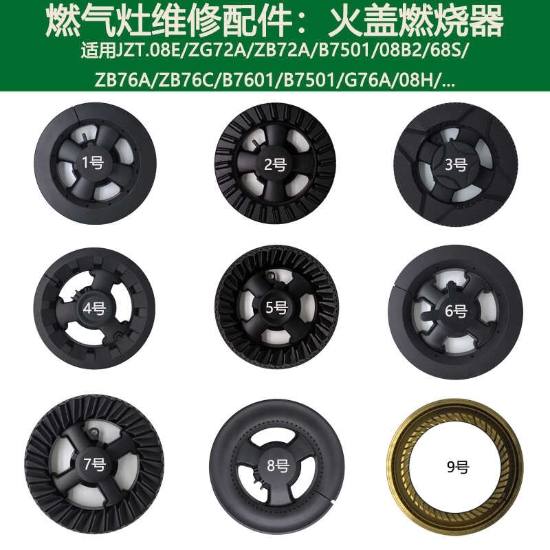 适用志邦燃气灶JZT-ZG72A 68S G76A B7501配件燃烧器帽芯全铜火盖