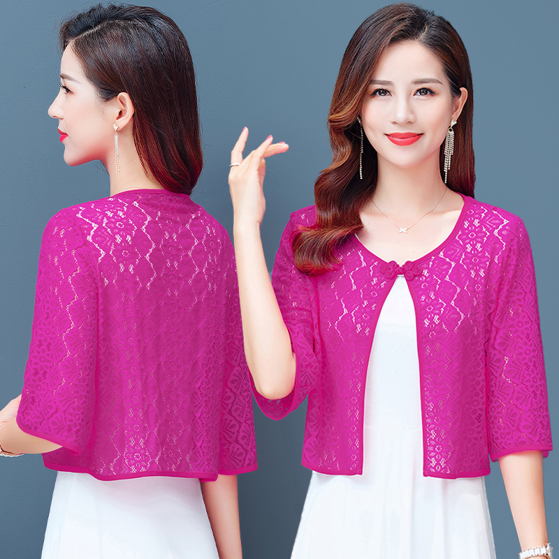 蕾丝小披肩夏季配吊带裙子小坎肩