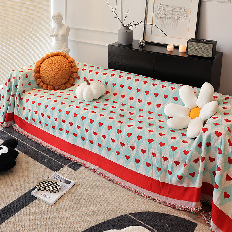 枕西湖可爱风沙发巾盖布罩四季雪尼尔沙发套防猫抓万能沙发垫盖毯,居家布艺,沙发套,淘宝优惠券,粉丝福利购,淘宝优惠卷