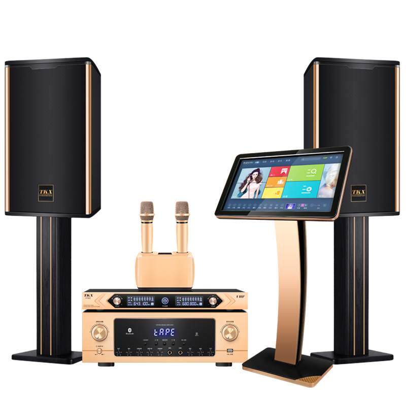 家庭ktv音响套装全套功放点歌机触摸屏一体机卡拉ok机家用k歌设备