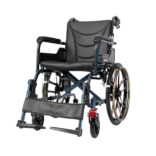 德国欧航轮椅减震舒适老人折叠轻便小老年人专用多功能手推代步车