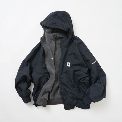 【NextVogue】FREAK'S STORE COLUMBIA 哥伦比亚双面连帽加绒夹克