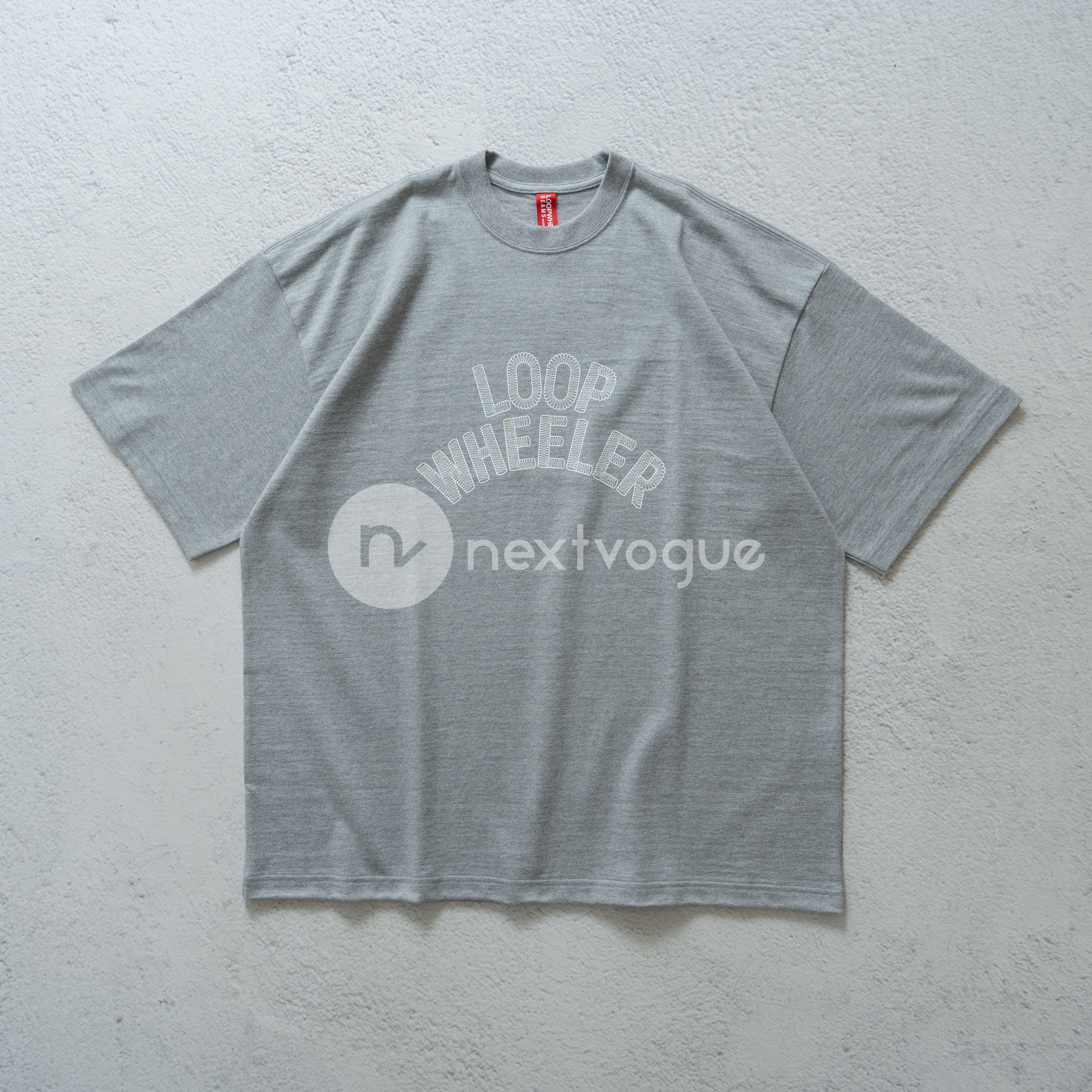 【NextVogue】Beams Japan别注Loopwheeler graphic吊织机短袖T恤图片