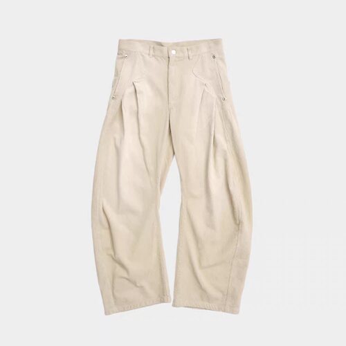 【NextVogue】CONZ CORDUROY CURVED LEG PANTS水洗灯芯绒裤25aw