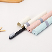 小号牙刷盒便携式 出差外出牙刷收纳盒 牙具盒子旅行可爱牙桶情侣款