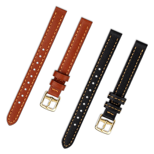 适用COACH蔻驰CASS山茶花14504227/225/231小方糖真皮手表带配件