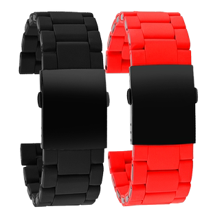 适用sevenfriday七个星期五手表带男P1/P2/M2/S2硅胶精钢表链28mm