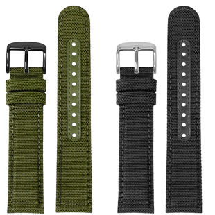 适配Certina雪铁纳动能系列绿贝雷GMT海龟潜水天梭尼龙帆布手表带