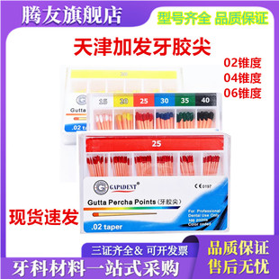 牙科材料 天津加发小 大锥度牙胶尖 02锥度 04锥度 06锥度牙胶尖