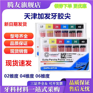 牙科牙胶尖 牙科天津加发牙胶尖04锥 02锥度牙胶尖混装牙胶尖