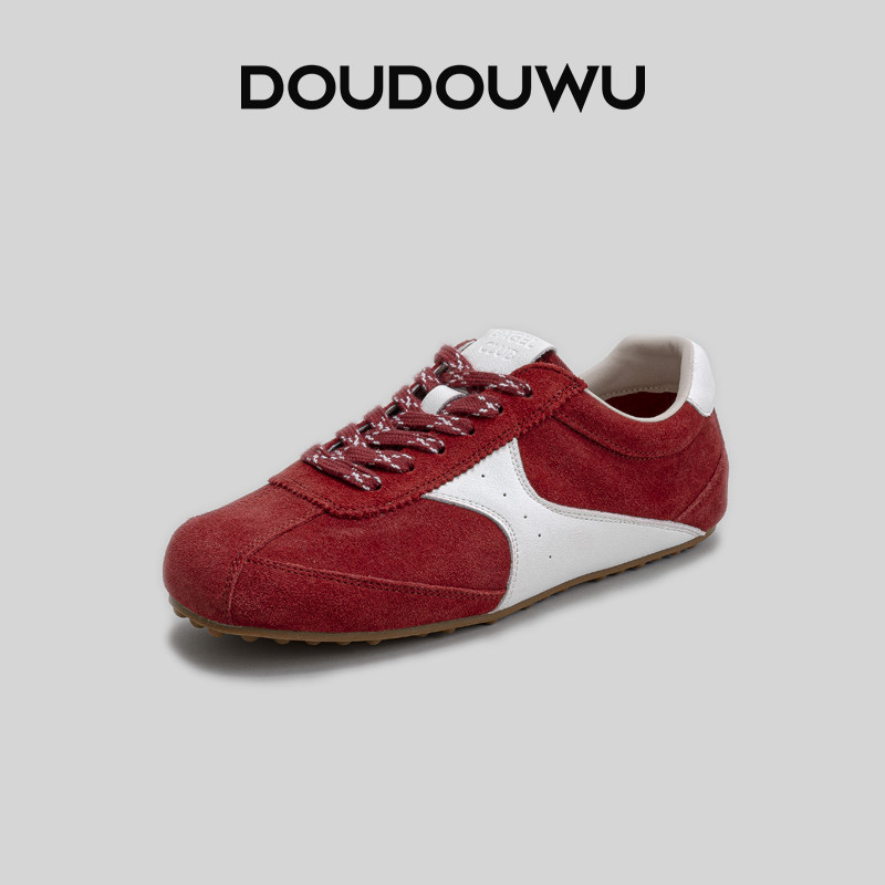 豆豆屋厚底德训鞋女2025春夏新款韩版潮休闲平底系带透气百搭女鞋,女鞋,时尚休闲鞋,淘宝优惠券,粉丝福利购,淘宝优惠卷