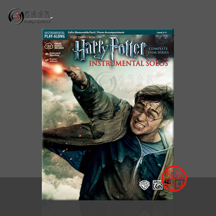 Harry Music 电影音乐系列大提琴独奏 Alfred乐谱书 Series 39241 哈利波特 Film Potter 附在线音乐 the from Sheet Complete