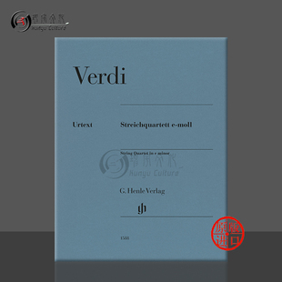 String HN1588 分谱 minor Quartet Verdi 乐谱书 亨乐原版 E小调弦乐四重奏 威尔第