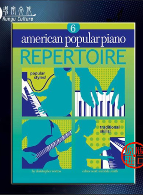流行作品集 诺顿 卷六 钢琴独奏 含CD 原版乐谱书 Chrisher Norton American Popular Piano Repertoire 6 NVM7