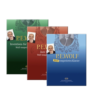 沃尔夫彼得 24首平均律钢琴曲集 爵士乐前奏曲 年轻钢琴家作品 全套上中下共三册 匈牙利布达佩斯原版乐谱书 Wolf Peter piano