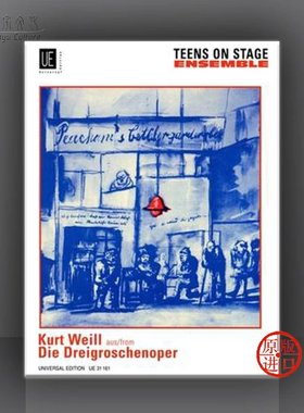 库尔特 魏尔 三分钱歌剧 总分谱 维也纳UE原版进口乐谱书 Kurt Weill Die Dreigroschenoper Score and Parts UE31161