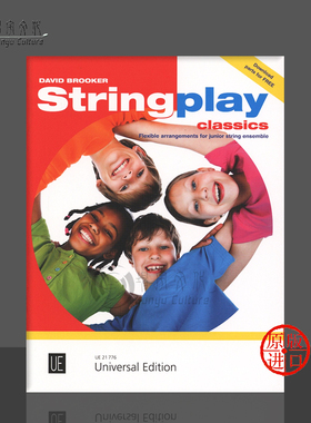 弦乐演奏经典作品集 维也纳UE原版乐谱书 Stringplay Classics for flexible string ensemble piano ad libitum UE21776