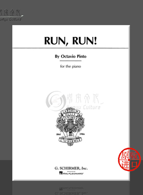 奥克塔维奥 品托 快跑 钢琴独奏谱 希尔默原版乐谱书 Octavio Pinto Run Run for Piano HL 50286920