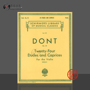 Caprices HL50258080 希尔默原版 Etudes Dont 二十四首 乐谱书 Violin 顿特 and 小提琴练习曲和随想曲Op35