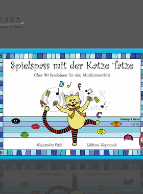 亚历山大芬克 猫爪的乐趣 大熊原版乐谱书 Alexandra Fink Spielideen mit der Katze Tatze MN956