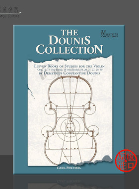 杜尼斯 小提琴练习曲集 Op12/15/16/18/20/21/27/29/30 费舍尔原版乐谱书 Dounis Eleven Books of Studie BF16