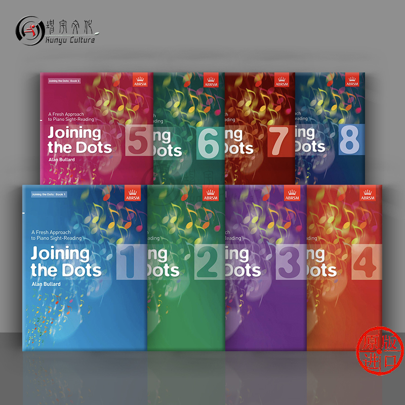 英皇考级 钢琴视奏练习谱 全套共一至八卷 英文原版 ABRSM Joining the Dots Book 1-8 Piano 9781860969768套装 书籍/杂志/报纸 艺术类原版书 原图主图