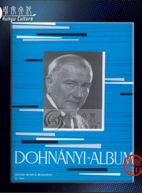 多纳伊 钢琴作品集 卷一 布达佩斯原版乐谱书 Dohnanyi Erno Album for piano Z7464