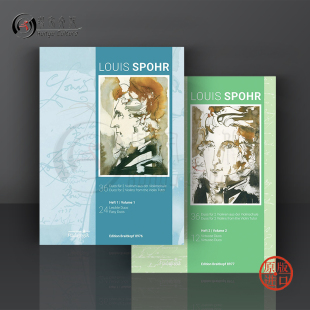 for Violin Violins 大熊乐谱书 施波尔 全套共一至二卷 Spohr 小提琴二重奏 选自简易和高级版 36首 the Tutor from 教材 Duos
