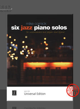 科尼克 六首爵士风格钢琴作品 钢琴独奏 维也纳UE原版乐谱书 Mike Cornick Six Jazz Piano Solos for piano UE21731