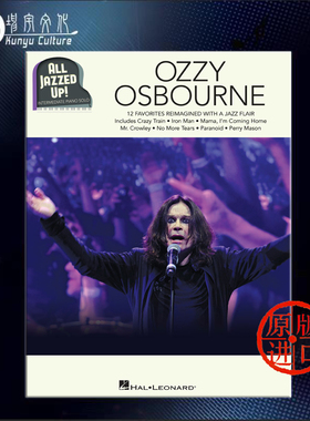 爵士钢琴作品集 12首热门作品 奥斯本 海伦德原版乐谱书 Ozzy Osbourne All Jazzed Up HL00149040