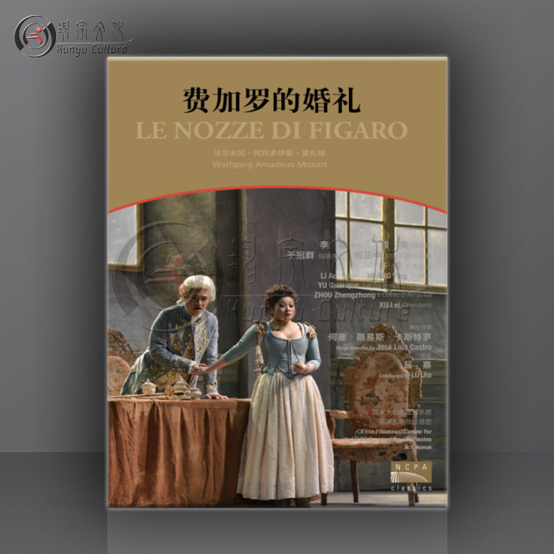 国家大剧院 莫扎特歌剧 费加罗的婚礼 黄英 吕嘉 2DVD 85630010-1