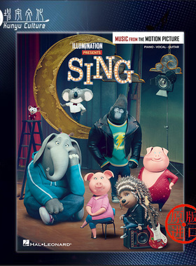 欢乐好声音 电影音乐选集 钢琴声乐和吉他 海伦德原版乐谱书 Sing for Piano Vocal and Guitar HL00222288