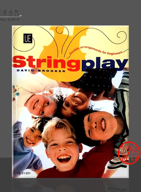 弦乐作品集 灵活弦乐队 维也纳UE原版乐谱书 String Play Flexiable Arrangements for Beginners UE21231