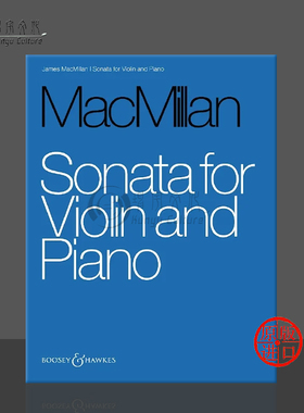 麦克米兰 奏鸣曲 暴风雨来临前 小提琴和钢琴 博浩原版乐谱书 MacMian Sonata for Vioin and Piano BH13622