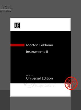 费尔德曼室内乐作品集 卷二 研习小总谱 非演奏用谱 维也纳UE乐谱书 Feldman Instruments II for instrumental ensemble UE34793