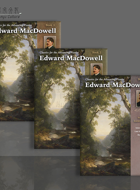 麦克道威尔 进阶作品集 全套共一至三卷 钢琴独奏 三本套装 Alfred原版乐谱书 MacDowell Classics for Advancing Pianist Vol 1-3