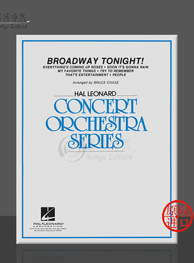 今夜百老汇 管弦乐队 总分谱 适合3至4级 海伦德原版乐谱书 Broadway Tonight for Concert Orchestra HL04499785