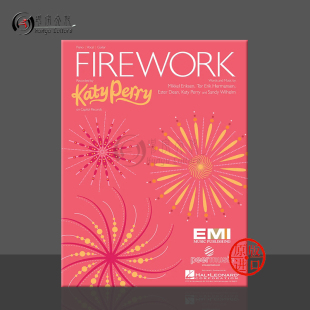Vocal 烟火 海伦德原版 钢琴声乐和吉他 凯蒂 Katy Piano and for 单曲 Firework Perry HL00354147 Guitar 乐谱书 佩里
