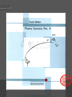 约克 第四钢琴奏鸣曲 独奏 原版乐谱书 York Oller Piano Sonata No4 BB3806